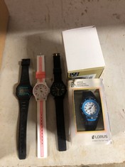 QTY OF ITEMS TO INCLUDE LORUS MENS WRIST WATCH : LOCATION - D RACK