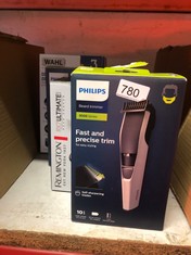 QTY OF ITEMS TO INCLUDE PHILIPS BEARD TRIMMER SERIES 3000 WITH LIFT & TRIM SYSTEM (MODEL BT3206/13): LOCATION - D RACK