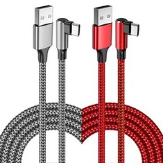 37 X USB C CHARGER CABLE 2PACK 10FT USB TYPE C CHARGER CABLE FAST CHARGING RIGHT ANGLE USB C CABLE NYLON BRAIDED FOR SAMSUNG GALAXY S21 S20 S10 S9 S8 NOTE 10 9 8,HUAWEI P40 P30 P20,XIAOMI,GOOGLE PIXE