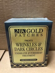 30 X 24K GOLD PATCHES TREATS WRINKLES DARK CIRCLES UNDER EYE FOREHEAD TREATMENT 26 PATCHES RRP £198: LOCATION - B RACK