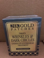 45 X 24K GOLD PATCHES TREATS WRINKLES DARK CIRCLES UNDER EYE FOREHEAD TREATMENT 26 PATCHES RRP £298: LOCATION - B RACK