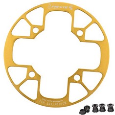 14 X UPANBIKE MOUNTAIN BIKE CHAINRING GUARD 104 BCD ALUMINUM ALLOY CHAINRING PROTECTOR COVER FOR 32~34T 36~38T 40~42T CHAINRING SPROCKETS , 32T-34T, GOLDEN  - TOTAL RRP £141: LOCATION - B RACK