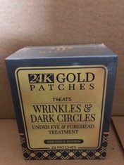 22 X 24K GOLD PATCHES TREATS WRINKLES DARK CIRCLES UNDER EYE FOREHEAD TREATMENT 26 PATCHES £145: LOCATION - B RACK