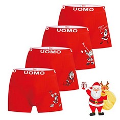 19 X MENS CHRISTMAS BOXER BRIEFS UNDERWEAR WITH PREMIUM COTTON – LARGE Y FRONT– ITALIAN DESIGN TRUNKS - NEW YEAR AND CHRISTMAS SPECIAL COLLECTION , 1977-CHRISTMAS, 3XL  - TOTAL RRP £142: LOCATION - B