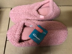 9 X HOMETOP WOMENS FUZZY CURLY FUR HOUSE SHOES PINK US7-8 RRP £127: LOCATION - B RACK