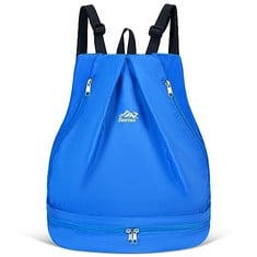 14 X BESRINA WATERPROOF GYM BAG FOR GIRLS, DRY/WET SWIMMING BACKPACK WITH SHOE COMPARTMENT, FASHION BEACH RUCKSACK LIGHTWEIGHT CASUAL DAYPACK FOR WOMEN MEN BOYS - TOTAL RRP £105: LOCATION - B RACK