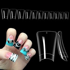 28 X DECINIEE DUCK NAIL TIPS, 550PCS CLEAR FALSE NAILS TIPS DUCK ACRYLIC NAILS, 11 SIZES WIDE FRENCH FALSE NAIL TIPS ACRYLIC NAIL, DUCK FEET STYLE NAIL TIPS FOR MANICURE HOME DIY NAIL ART SALON - TOT