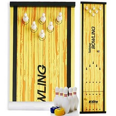 14 X ELITE SPORTZ TABLETOP GAMES, FAMILY BOWLING GAMES FOR ADULTS & KIDS, FUN FOR HOME & TRAVEL, QUICK & EASY TO SET-UP, COMPACT FOR STORAGE AS A TRAVEL GAME - TOTAL RRP £154: LOCATION - D RACK