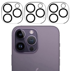 40 X HANKN , 3 PACK CAMERA LENS PROTECTOR FOR IPHONE 14 PRO MAX 6.7" / IPHONE 14 PRO 6.1", ULTRA TEMPERED GLASS HD CLEAR 9H HARDNESS SCRATCH-RESISTANT COVER FILM LENS PROTECTOR , CASE FRIENDLY  - TOT
