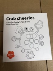 39 X CRAB CHEERIOS EXERCISE BABY'S HAND EYE COORDINATION TOY 18M+ RRP £130: LOCATION - D RACK