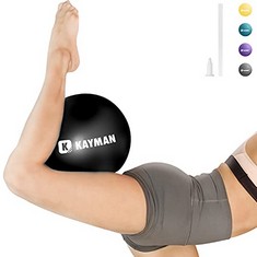 30 X KAYMAN SMALL PILATES BALL – 9 INCH BARRE BALL FOR YOGA & HOME EXERCISE | MINI GYM MEDICINE BALL EQUIPMENT, IMPROVE BALANCE, FLEXIBILITY, FITNESS | IDEAL FOR PHYSIOTHERAPY & POSTURE TRAINING , BL