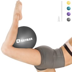 49 X KAYMAN SMALL PILATES BALL – 9 INCH BARRE BALL FOR YOGA & HOME EXERCISE | MINI GYM MEDICINE BALL EQUIPMENT, IMPROVE BALANCE, FLEXIBILITY, FITNESS | IDEAL FOR PHYSIOTHERAPY & POSTURE TRAINING , BL