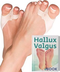 21 X YOGAMEDIC® BUNION CORRECTOR TOE SEPARATOR WITH ADJUSTABLE GEL-PAD TO SPREAD & STRETCH 6PCS FOR HALLUX VALGUS & BUNION SUPPORT- 0% BPA SOFT SILICONE ONE-SIZE PADS PROTECTOR FOR OVERLAPPING TOES U