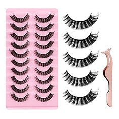 QTY OF ASSORTED ITEMS TO ICLUDE 10 PAIRS 3D FALSE EYELASHES NATURAL ARTIFICIAL EYELASH: LOCATION - E RACK