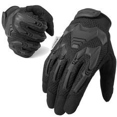 QTY OF ASSORTED ITEMS TO INCLUDE TACTFUL FULL FINGER GLOVES FOR MOTORCYCLE RIDING BLACK SMALL: LOCATION - F RACK
