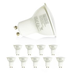 QTY OF ASSORTED ITEMS TO INCLUDE UNITEDLUX GU10 LED LIGHT BULBS 5W 10 PACK: LOCATION - F RACK