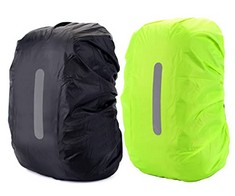 17 X WATERPROOF BACKPACK RAIN COVER,2 PCS BACKPACK COVER WATERPROOF RAIN COVER FOR REFLECTIVE RAINPROOF PROTECTOR RUCKSACK SNOW PROOF COVER FOR HIKING CAMPING CYCLING BLUE BLACK - TOTAL RRP £107: LOC