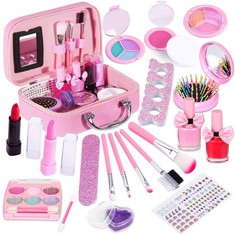 14 X STAY GENT KIDS MAKEUP SETS FOR GIRLS, COSMETIC MAKE UP KIT WITH BEAUTY COSMETIC BAG, KIDS WASHABLE PLAY MAKEUP NON TOXIC TOYS GIFTS FOR LITTLE PRINCESS BIRTHDAY CHRISTMAS PARTY CHILDREN - TOTAL