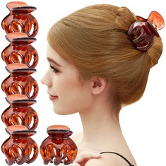 QTY OF ASSORTED ITEMS TO INCLUDE RC ROCHE ORNAMENT 6PCS WOMENS HAIR CLAMP JAW CLAW CLIP MEDIUM BROWN: LOCATION - H RACK