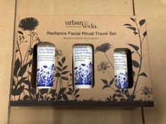 20 X URBAN VEDA NATURAL SKINCARE PACK OF 3 3X20ML RADIANCE FACIAL RITAL PACK RRP £232: LOCATION - A RACK