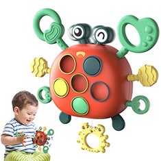 49 X DF GEE BABY SENSORY TOYS FOR 18 MONTHS, MONTESSORI TOYS FOR TODDLERS CRAB FINE MOTOR SKILLS, EDUCATIONAL LEARNING GAME TOYS FOR 1-3 YEAR OLD BOYS GIRLS, BABY GIFT FOR 1 2 3 YEAR OLD BOYS GIRLS -