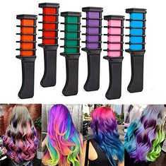 20 X 2PCS TEMPORARY HAIR CHALK FOR GIRLS, HAIR CHALK COMBS, WASHABLE HAIR CHALK,6 COLORS,KIDS CHALK FOR AGE 4 5 6 7 8 9 10,GIFTS FOR GIRLS ON BIRTHDAY COSPLAY CHRISTMAS PARTIES - TOTAL RRP £116: LOCA