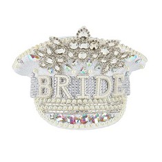QTY OF ASSORTED ITEMS TO INCLUDE SILVER HANDMADE BRIDE HAT FOR HEN DO : LOCATION - B RACK