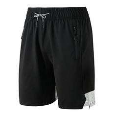 QTY OF ASSORTED ITEMS TO INCLUDE MENS SUMMER SHORTS BLACK/GREY : LOCATION - B RACK