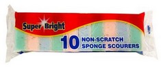 QTY OF ASSORTED ITEMS TO INCLUDE 10 NON-SCRATCH SPONGE SCOURERS : LOCATION - B RACK