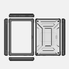13 X KIDS TABLET CASE, TRENDGATE LIGHTWEIGHT SHOCKPROOF ARMOR SERIES KIDS COVER BUILT-IN SCREEN PROTECTOR WITH KICKSTAND - GREY - TOTAL RRP £184::: LOCATION - C RACK