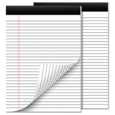 35 X 3 PACK 5X11 INCH LINED WHITE PAPER PAD RRP £174:: LOCATION - C RACK