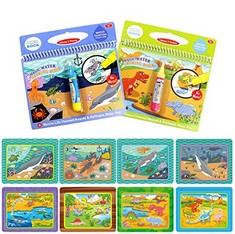 41 X COOLPLAY WATER COLOURING BOOKS WITH MAGIC WATER PENS, WATER DRAWING BOOK SET FOR KIDS, AIRPLANE TRAVEL TOYS FOR BOYS AND GIRLS TOY 3 YEARS OLD - TOTAL RRP £228: LOCATION - C RACK