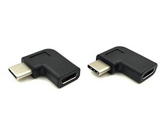 QTY OF ASSORTED ITEMS TO INCLUDE USB RIGHT ANGLE ADAPTER - 2 PACK 90 DEGREE USB C TYPE : LOCATION - C RACK