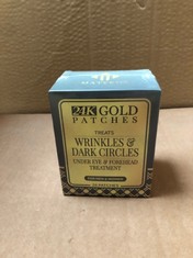 QTY OF ASSORTED ITEMS TO INCLUDE 24K GOLD PATCHES FOR WRINKLES AND DARK CIRCLES RRP £180: LOCATION - C RACK
