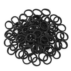 31 X THICK SEAMLESS COTTON HAIR BANDS BLACK 100 PACK RRP £102: LOCATION - C RACK