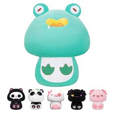 QTY OF ASSORTED ITEMS TO INCLUDE 8" SOFT FROG MUSHROOM PLUSHIE GREEN : LOCATION - D RACK