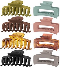 QTY OF ASSORTED ITEMS TO INCLUDE 8 PCS HAIR CLAW CLIP FOR WOMEN : LOCATION - D RACK