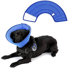 QTY OF ASSORTED ITEMS TO INCLUDE PET SOFT COMFY ADJUSTABLE RECOVERY COLLAR. BLUE. SIZE 6.: LOCATION - E RACK