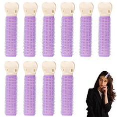 27 X DONLEEVING 10 PACK VOLUMIZING HAIR ROOT CLIPS FOR CURLY HAIR VOLUME FLUFFY HAIR CLIP CURLY HAIR ROOT LIFT TOOL HEATLESS DIY HAIR CURLER FOR LONG AND SHORT HAIR (PURPLE) - TOTAL RRP £11: LOCATION