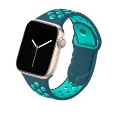 30 X LOB HOT SPORT STRAP COMPATIBLE WITH APPLE WATCH STRAP 38MM 40MM 41MM 42MM 44MM 45MM 49MM, BREATHABLE SOFT SILICONE STRAP REPLACEMENT FOR IWATCH SERIES 9 8 7 6 5 4 3 2 1 SE MEN WOMEN, TURQUOISE G