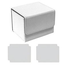 25 X WMLB COLLECTIBLE CARD BOXES, 100+ CARD DECK BOX, WITH DIVIDERS PER BOX, OUTER LEATHER + INNER FLEECE, LARGE SIZE FIT 100+ SLEEVED CARDS - PVC FREE CARD HOLDER FOR TCG - TOTAL RRP £167: LOCATION
