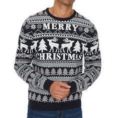 QTY OF ASSORTED ITEMS TO INCLUDE NOROZE MENS CHRISTMAS JUMPER SIZE L MERRY CHRISTMAS NAVY: LOCATION - H RACK