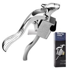30 X DONGRI GARLIC PRESS ZINC ALLOY GARLIC CRUSHER EASY TO SQUEEZE GARLIC ROLLER SCRAPERS TAKE OUT GARLIC PUREE UPGRADED SQUIRREL GARLIC PRESS EASY TO CLEAN - TOTAL RRP £450: LOCATION - H RACK