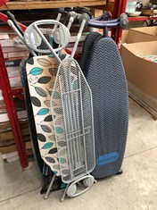 QTY OF ASSORTED IRONING BOARDS TO INCLUDE ADDIS BLUE IRONING BOARD : LOCATION - B RACK(COLLECTION OR OPTIONAL DELIVERY AVAILABLE)