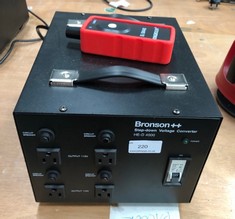 BRONSON ++ STEP-DOWN VOLTAGE CONVERTER MODEL HE-D 4000: LOCATION - BACK TABLES(COLLECTION OR OPTIONAL DELIVERY AVAILABLE)