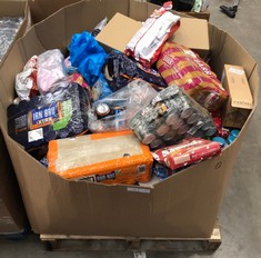 PALLET OF ASSORTED FOOD & DRINK TO INCLUDE RED BULL ENERGY DRINK SOME ITEMS MAY BE PAST BBD: LOCATION - BACK FLOOR(COLLECTION OR OPTIONAL DELIVERY AVAILABLE)