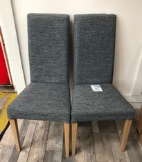 2X JOHN LEWIS ANYDAY SLENDER DINING CHAIRS RRP £199: LOCATION - PHOTO BOOTH(COLLECTION OR OPTIONAL DELIVERY AVAILABLE)