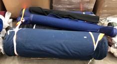 PALLET OF ASSORTED FABRIC VARIOUS COLOURS APPROX WIDTH 150CM:: LOCATION - BACK FLOOR(COLLECTION OR OPTIONAL DELIVERY AVAILABLE)