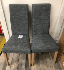 2X JOHN LEWIS ANYDAY SLENDER DINING CHAIRS RRP £199: LOCATION - PHOTO BOOTH(COLLECTION OR OPTIONAL DELIVERY AVAILABLE)