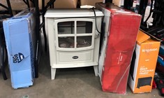 QTY OF ASSORTED HEATERS TO INCLUDE KINGAVON BLACK CONVECTOR HEATER: LOCATION - FRONT TABLES(COLLECTION OR OPTIONAL DELIVERY AVAILABLE)